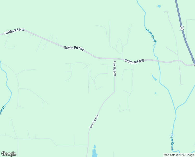 map of restaurants, bars, coffee shops, grocery stores, and more near 66 Law Road Northwest in Cartersville