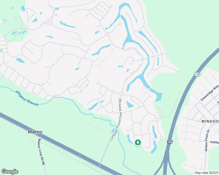 map of restaurants, bars, coffee shops, grocery stores, and more near 2398 West Oak Bridge Way Northeast in Leland