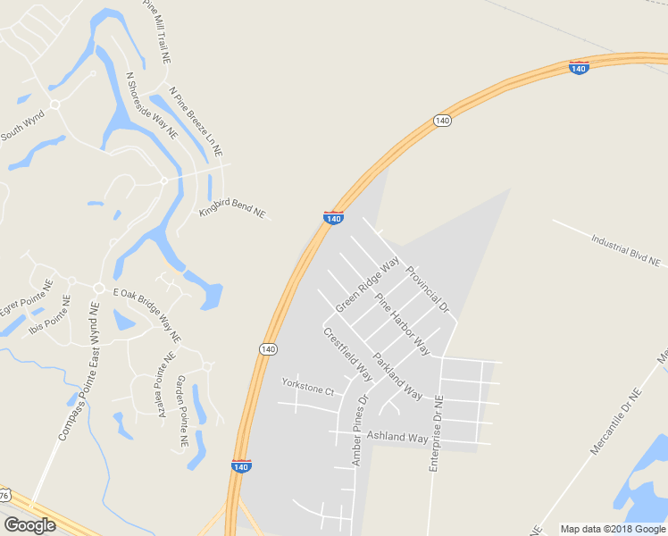 map of restaurants, bars, coffee shops, grocery stores, and more near 1418 Spring Pine Court Northeast in Leland