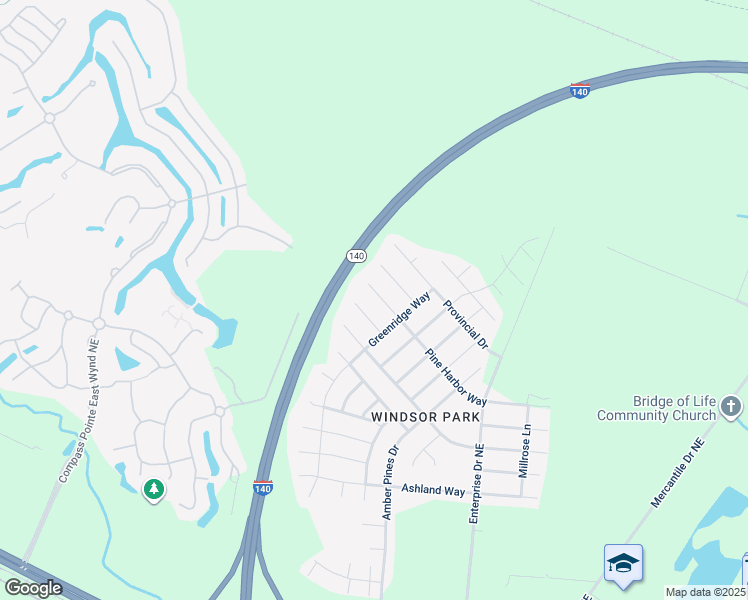 map of restaurants, bars, coffee shops, grocery stores, and more near 1627 Pine Harbor Way in Leland