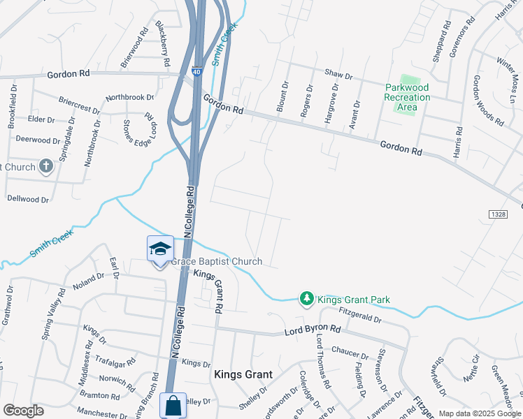 map of restaurants, bars, coffee shops, grocery stores, and more near 1536 Lewis Landing Avenue in Wilmington