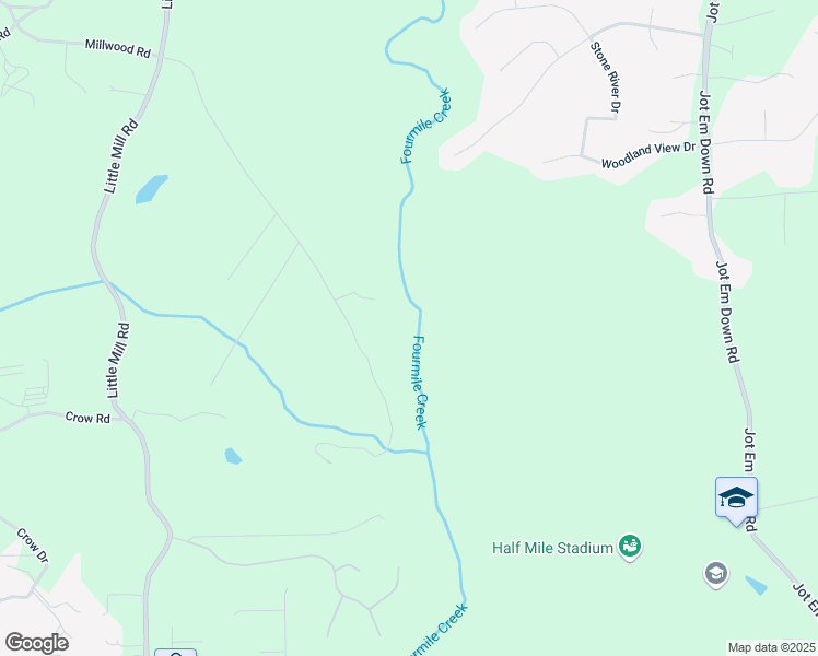 map of restaurants, bars, coffee shops, grocery stores, and more near 6633 Millwood Road in Cumming