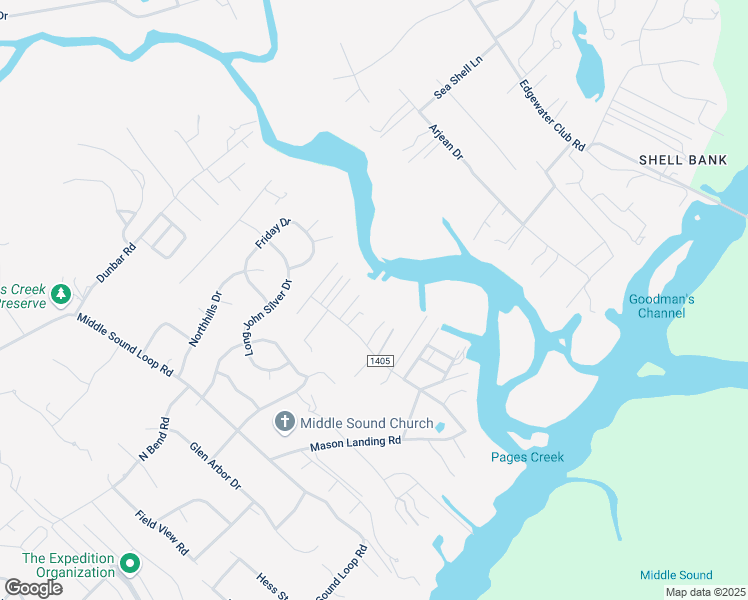 map of restaurants, bars, coffee shops, grocery stores, and more near 1665 Canady Road in Wilmington