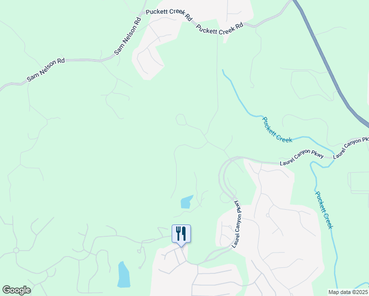 map of restaurants, bars, coffee shops, grocery stores, and more near 413 Horizon Trail in Canton