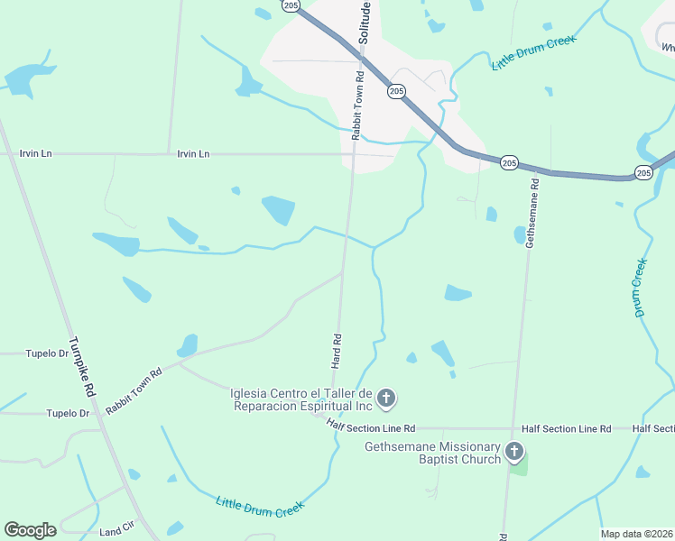 map of restaurants, bars, coffee shops, grocery stores, and more near 568 Rabbit Town Road in Albertville