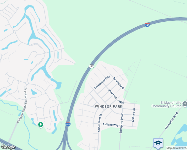 map of restaurants, bars, coffee shops, grocery stores, and more near 1517 Pine Harbor Way in Leland