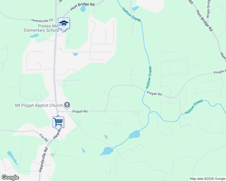 map of restaurants, bars, coffee shops, grocery stores, and more near 4885 Pisgah Road in Cumming