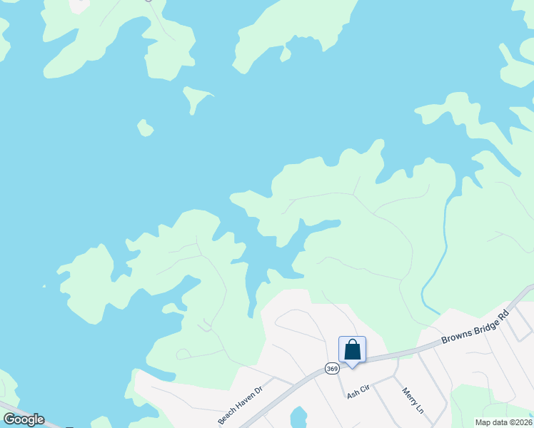 map of restaurants, bars, coffee shops, grocery stores, and more near 4994 Goddards Ford Road in Gainesville