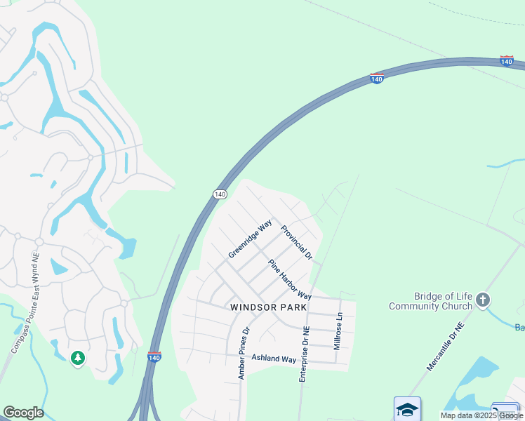 map of restaurants, bars, coffee shops, grocery stores, and more near 1731 Provincial Drive in Leland