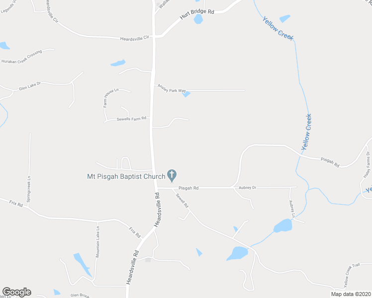 map of restaurants, bars, coffee shops, grocery stores, and more near 6850 Heardsville Road in Cumming