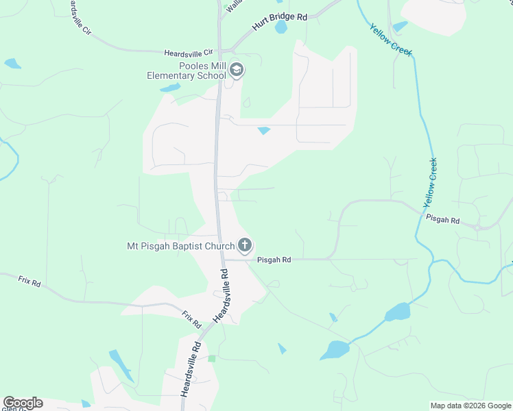 map of restaurants, bars, coffee shops, grocery stores, and more near 6850 Heardsville Road in Cumming