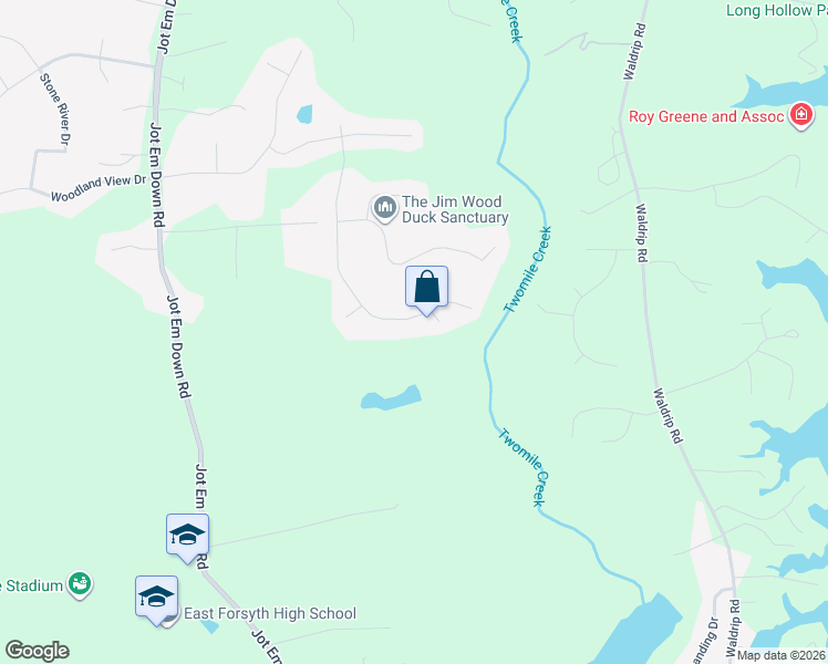 map of restaurants, bars, coffee shops, grocery stores, and more near 8960 Creekstone Pl in Gainesville