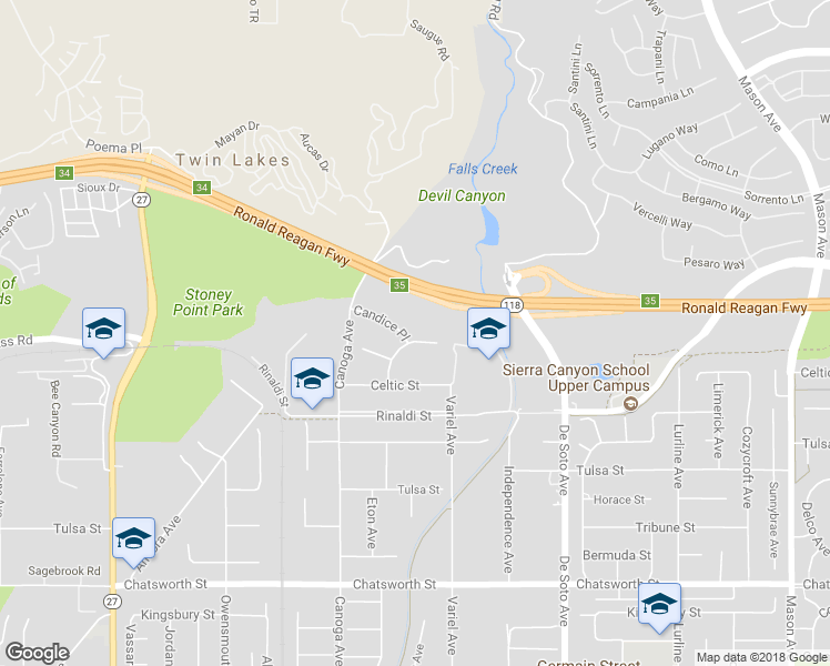 map of restaurants, bars, coffee shops, grocery stores, and more near 11101 Eton Avenue in Los Angeles