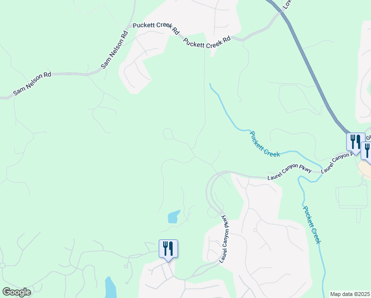 map of restaurants, bars, coffee shops, grocery stores, and more near 219 Laurel Vista Drive in Canton