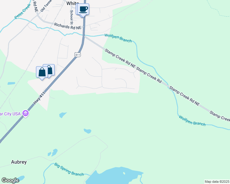 map of restaurants, bars, coffee shops, grocery stores, and more near 46 Centerport Drive in White