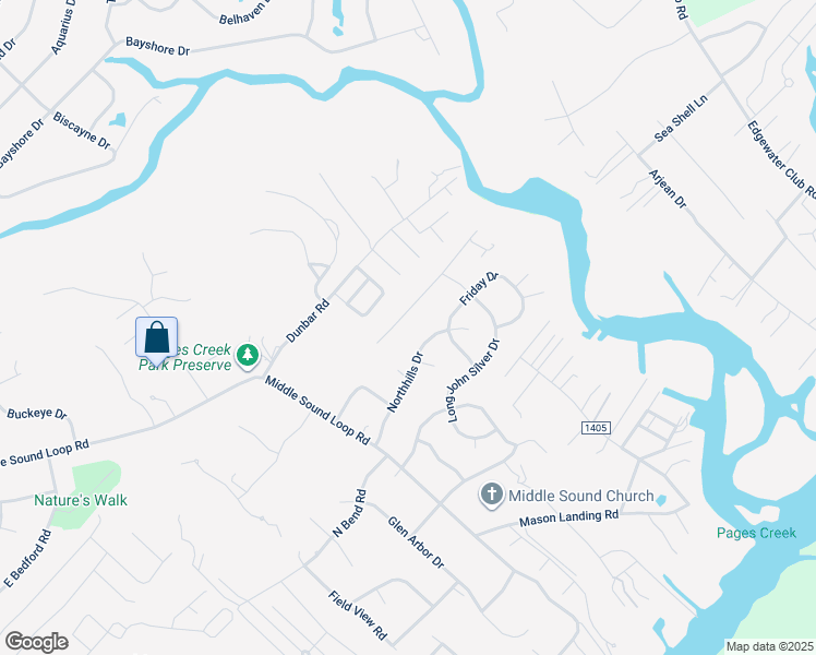 map of restaurants, bars, coffee shops, grocery stores, and more near 230 Pages Creek Drive in Wilmington