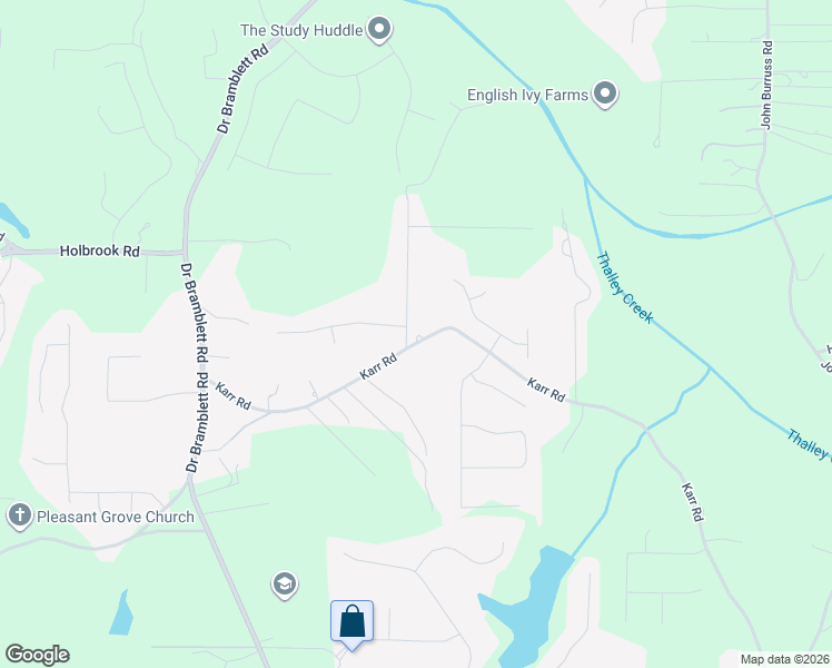 map of restaurants, bars, coffee shops, grocery stores, and more near 5511 Karr Road in Cumming