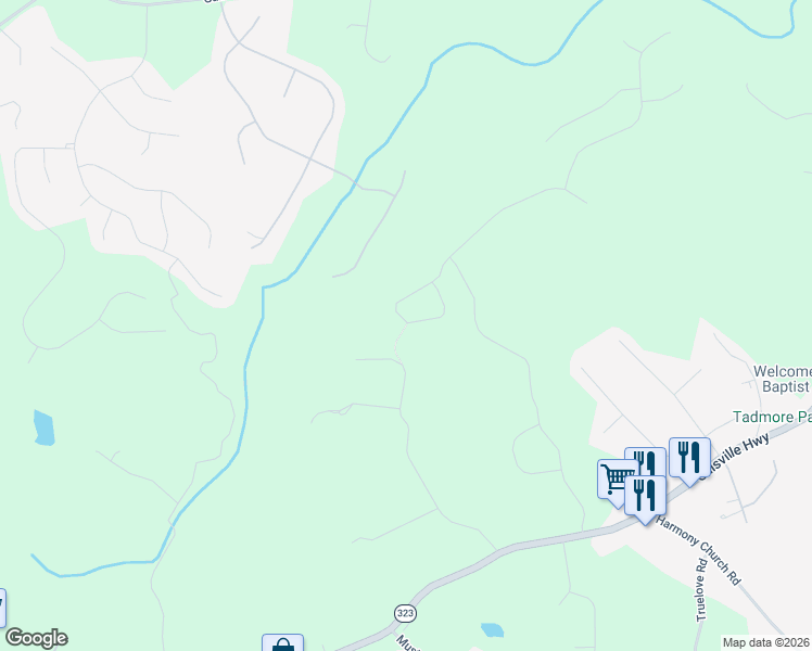 map of restaurants, bars, coffee shops, grocery stores, and more near 3297 Joe Parker Road in Gainesville