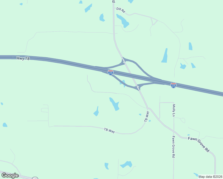 map of restaurants, bars, coffee shops, grocery stores, and more near 35 Morningview Lane in Mantachie