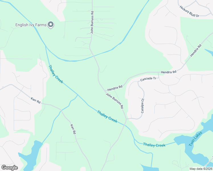 map of restaurants, bars, coffee shops, grocery stores, and more near 5360 John Burruss Road in Cumming