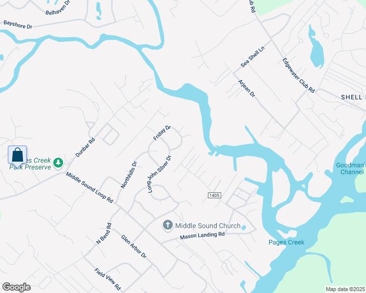 map of restaurants, bars, coffee shops, grocery stores, and more near 365 Friday Drive in Wilmington