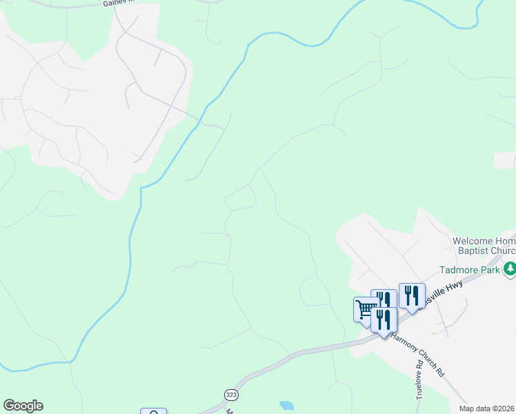 map of restaurants, bars, coffee shops, grocery stores, and more near Joe Parker Road in Gainesville