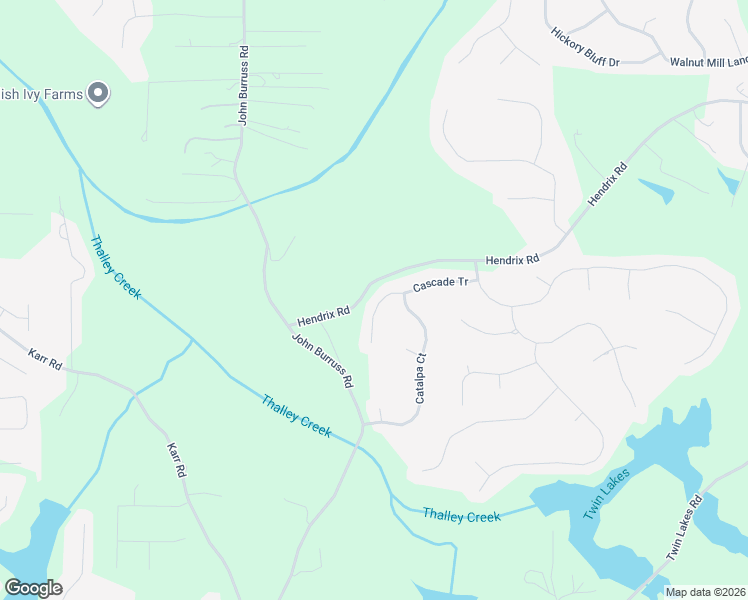 map of restaurants, bars, coffee shops, grocery stores, and more near 5740 Cascade Tr in Cumming