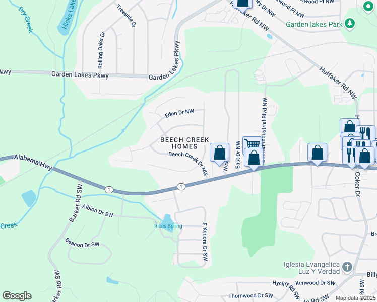 map of restaurants, bars, coffee shops, grocery stores, and more near 3 Cameo Drive in Rome