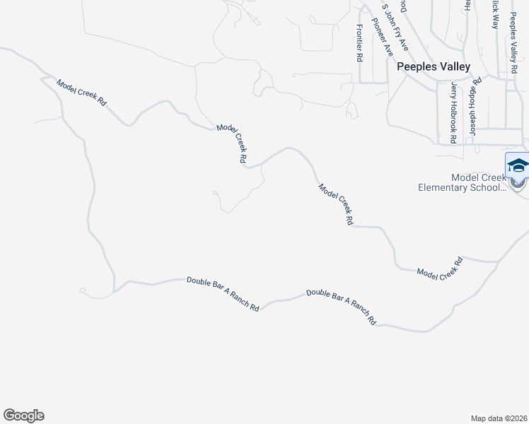 map of restaurants, bars, coffee shops, grocery stores, and more near 17505 Model Creek Road in Peeples Valley