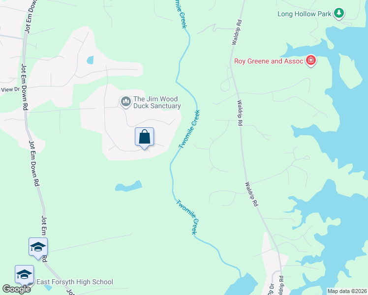 map of restaurants, bars, coffee shops, grocery stores, and more near 9065 Silver Peak Dr in Gainesville