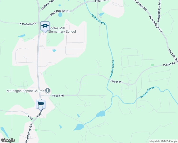 map of restaurants, bars, coffee shops, grocery stores, and more near 4840 Pisgah Road in Cumming