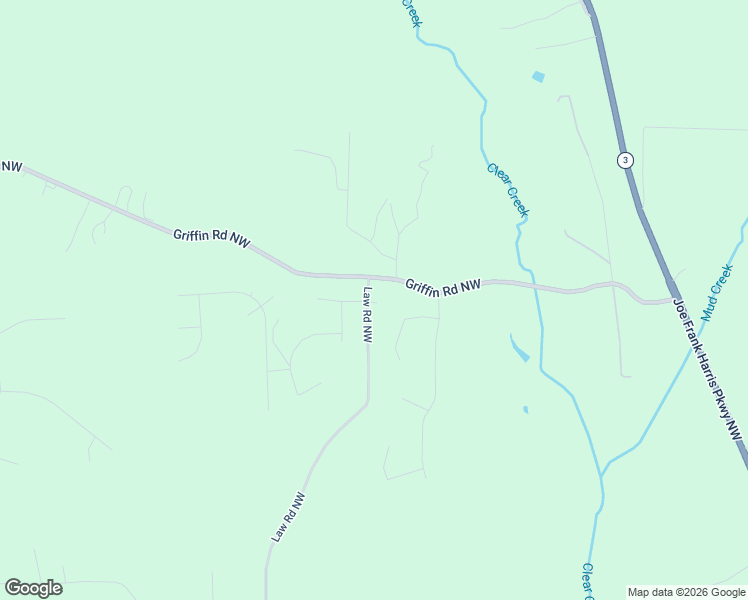 map of restaurants, bars, coffee shops, grocery stores, and more near 13 Law Rd NW in Cartersville
