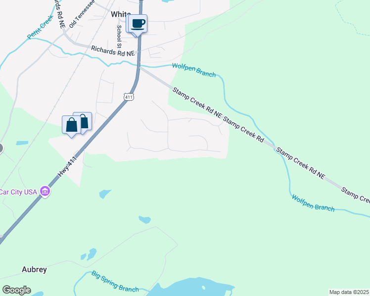 map of restaurants, bars, coffee shops, grocery stores, and more near 43 Centerport Drive in White