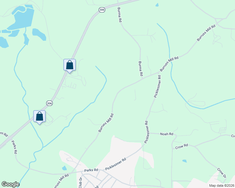 map of restaurants, bars, coffee shops, grocery stores, and more near 5955-6105 Burruss Mill Road in Cumming
