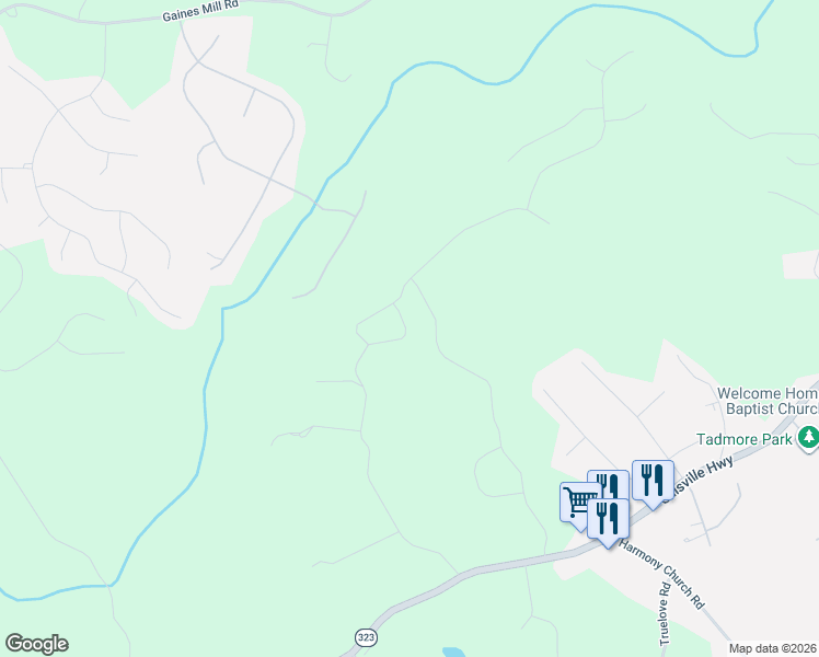 map of restaurants, bars, coffee shops, grocery stores, and more near Joe Parker Road in Gainesville