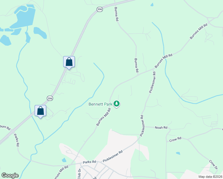 map of restaurants, bars, coffee shops, grocery stores, and more near 5955-6105 Burruss Mill Road in Cumming