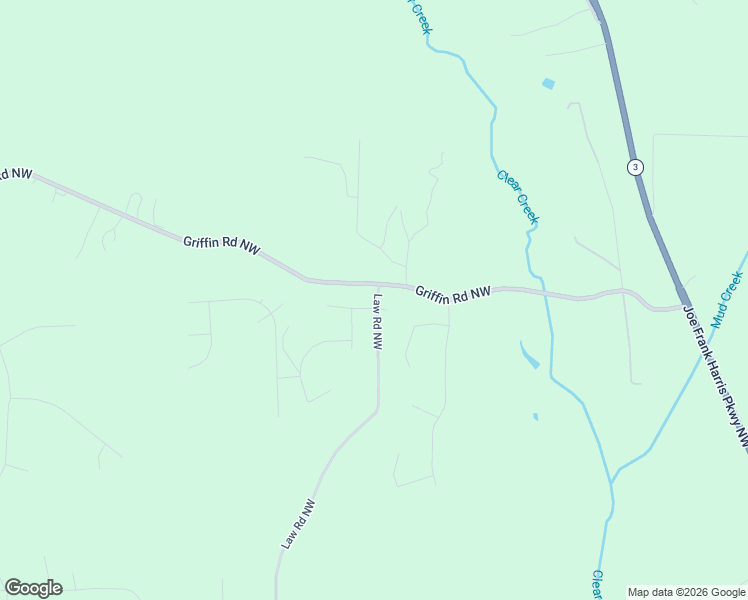 map of restaurants, bars, coffee shops, grocery stores, and more near 13 Law Road Northwest in Cartersville
