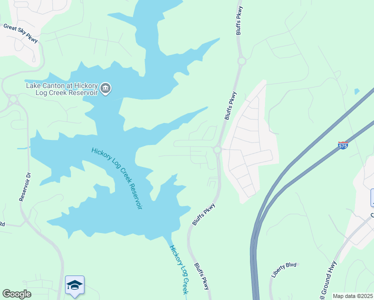 map of restaurants, bars, coffee shops, grocery stores, and more near 600 Waterstone Drive in Canton