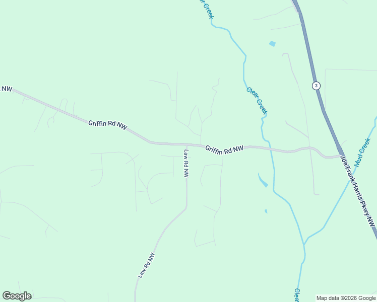map of restaurants, bars, coffee shops, grocery stores, and more near 13 Law Road Northwest in Cartersville