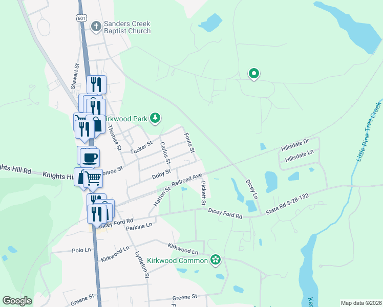 map of restaurants, bars, coffee shops, grocery stores, and more near 101 Tillman Street in Camden