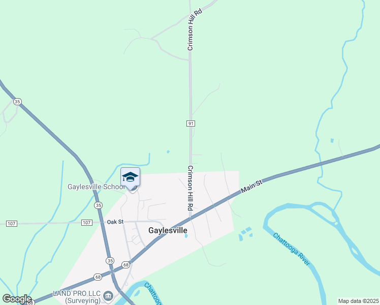 map of restaurants, bars, coffee shops, grocery stores, and more near 320 Crimson Hill Road in Gaylesville