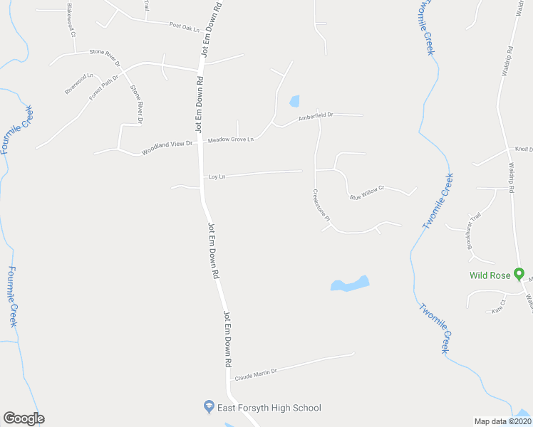 map of restaurants, bars, coffee shops, grocery stores, and more near 8610 Loy Lane in Gainesville