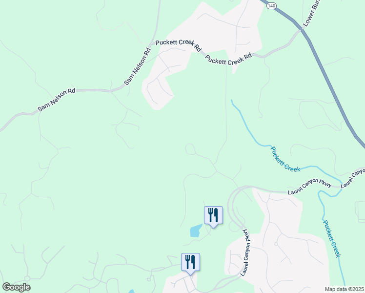 map of restaurants, bars, coffee shops, grocery stores, and more near 237 Laurel Vista Drive in Canton