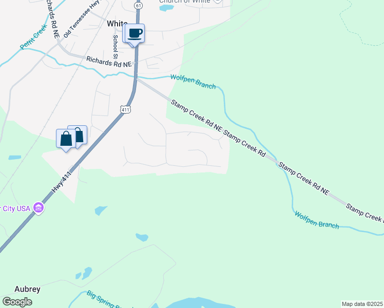 map of restaurants, bars, coffee shops, grocery stores, and more near 43 Centerport Drive in White