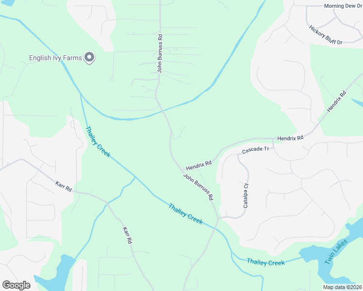 map of restaurants, bars, coffee shops, grocery stores, and more near 5360 John Burruss Road in Cumming