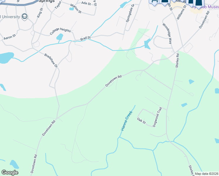 map of restaurants, bars, coffee shops, grocery stores, and more near 1283 Dovetown Road in Royston