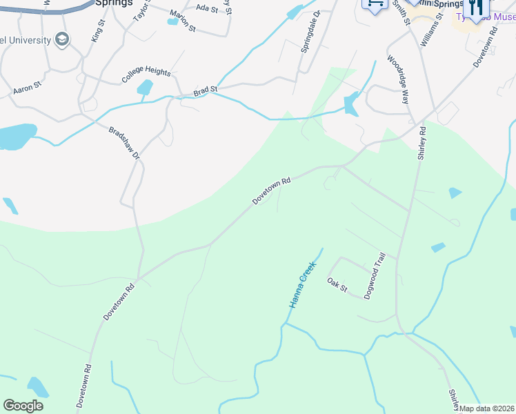 map of restaurants, bars, coffee shops, grocery stores, and more near 1283 Dovetown Road in Royston