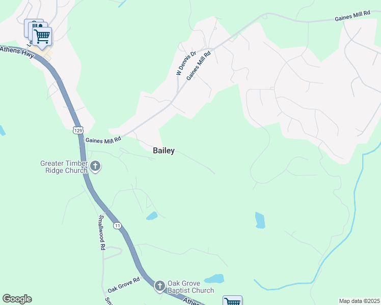 map of restaurants, bars, coffee shops, grocery stores, and more near 2377 East Dennis Drive in Gainesville