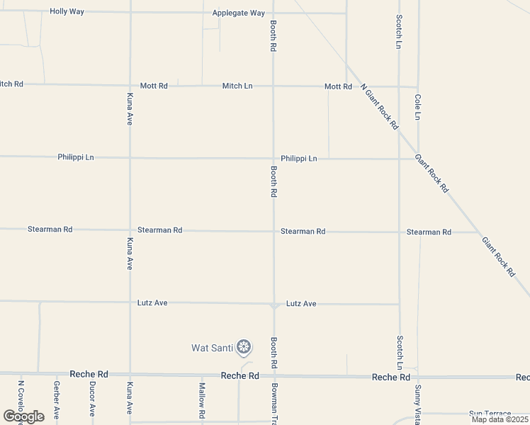 map of restaurants, bars, coffee shops, grocery stores, and more near 60472 Stearman Road in Landers