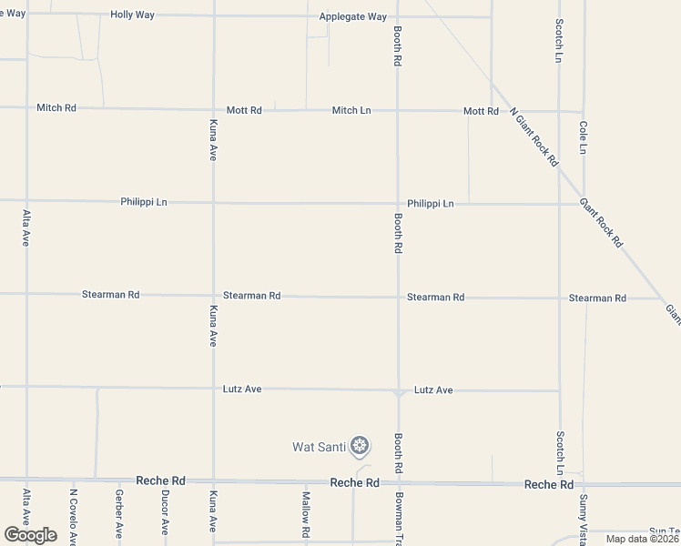 map of restaurants, bars, coffee shops, grocery stores, and more near 60355 Stearman Road in Landers